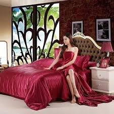 YUXO 100% Satin Sängkläder Set - King Size