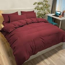 Bordeaux Påslakan Set 250x200 cm med 2 Örngott 50x80 cm